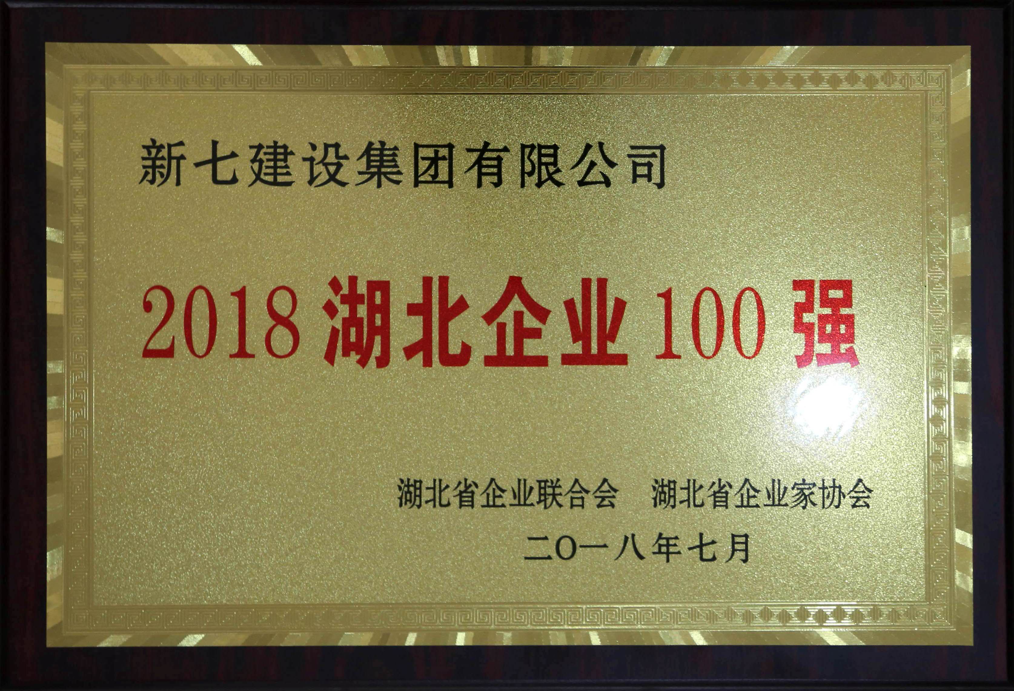 2018湖北企业100强-新七建设集团有限公司